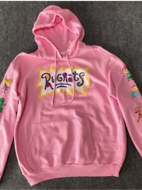 Nickelodeon Pink Logo Pullover Hoodie
